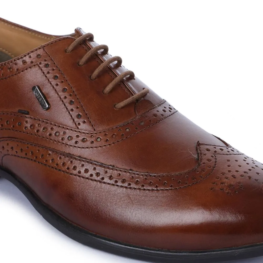 Fortune (Brown) Oxford Wintip Shoes For Men LFW-2 By Liberty