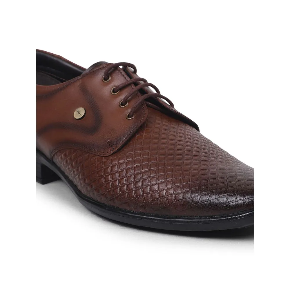 Fortune By Liberty Men LB-28-01E Tan Formal Lacing Shoes