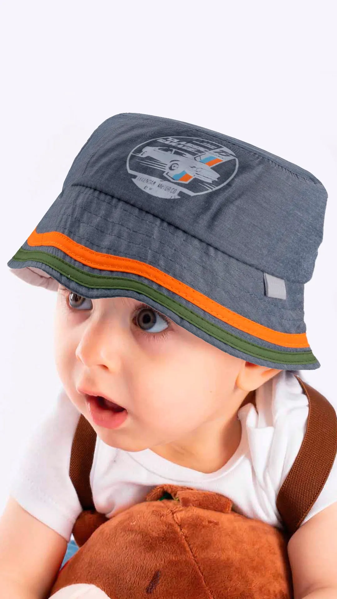 Garage Classic Cartoon Car -Kids Fedora Hat  4-8 Years