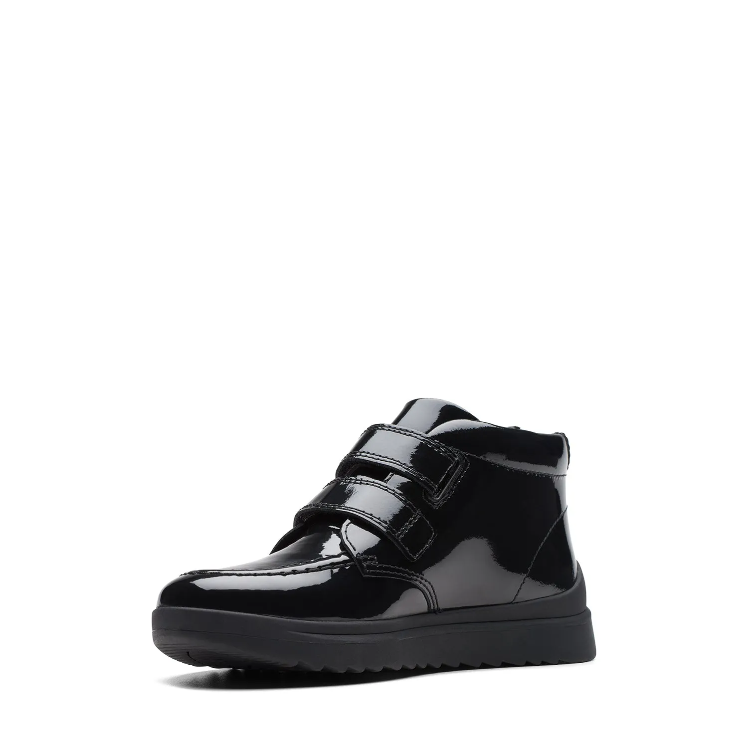 Girls - Goal Strap Kid. Black Patent