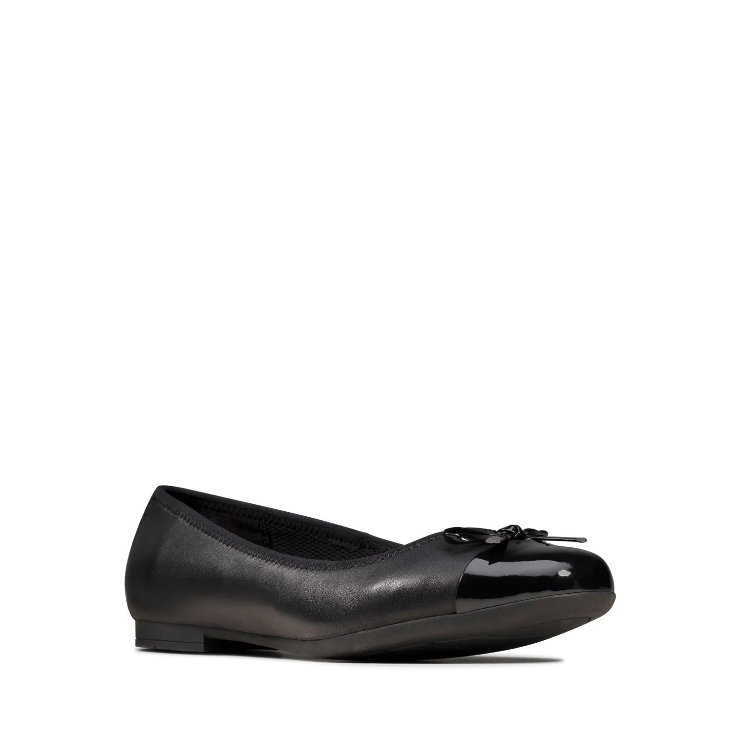 Girls - Scala Bloom Youth Black Leather