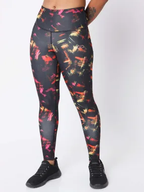 Graphic Performance Leggings Red Marks