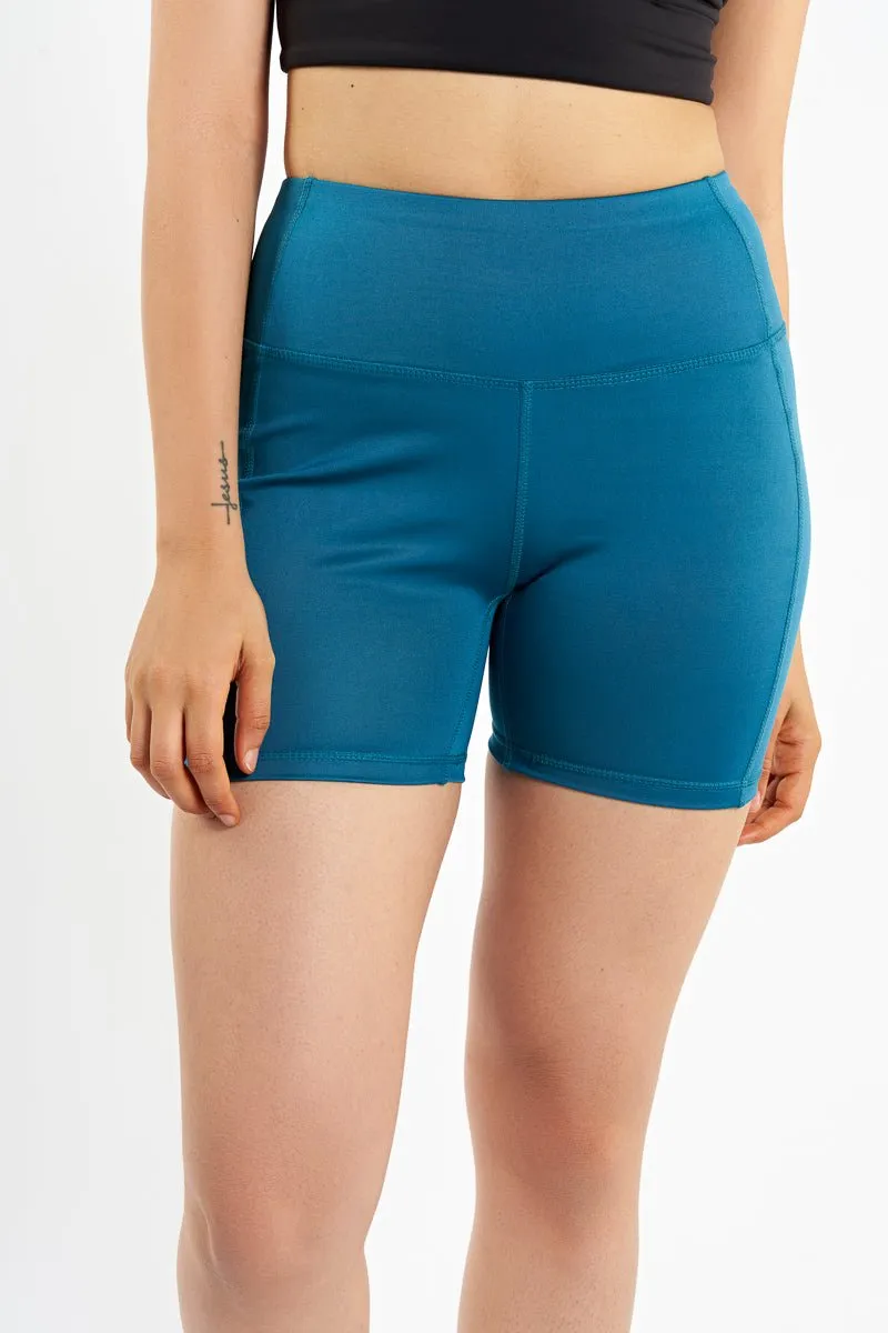 Ink Blue Basic Hot Shorts