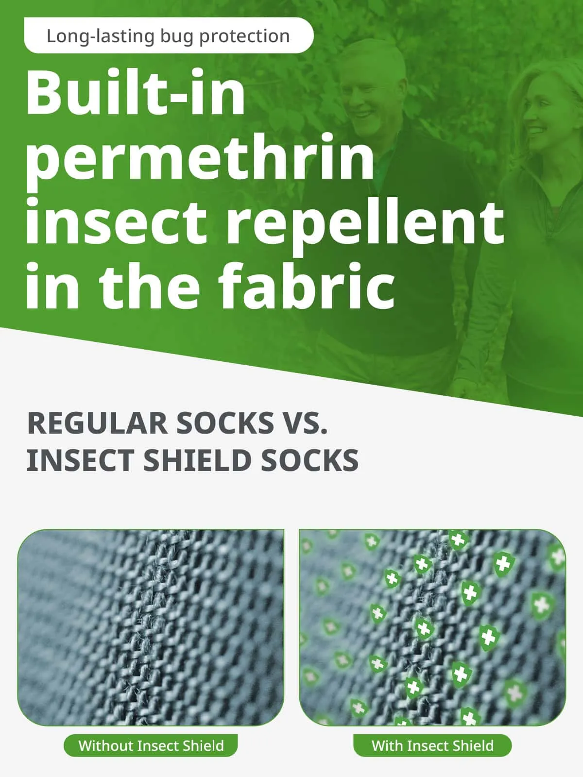 Insect Shield Kids' Sport Crew Socks