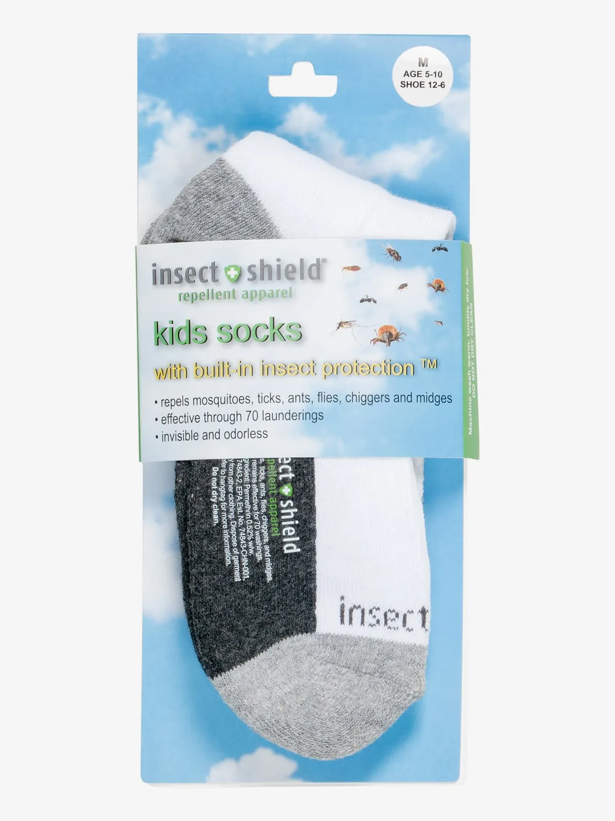 Insect Shield Kids' Sport Crew Socks