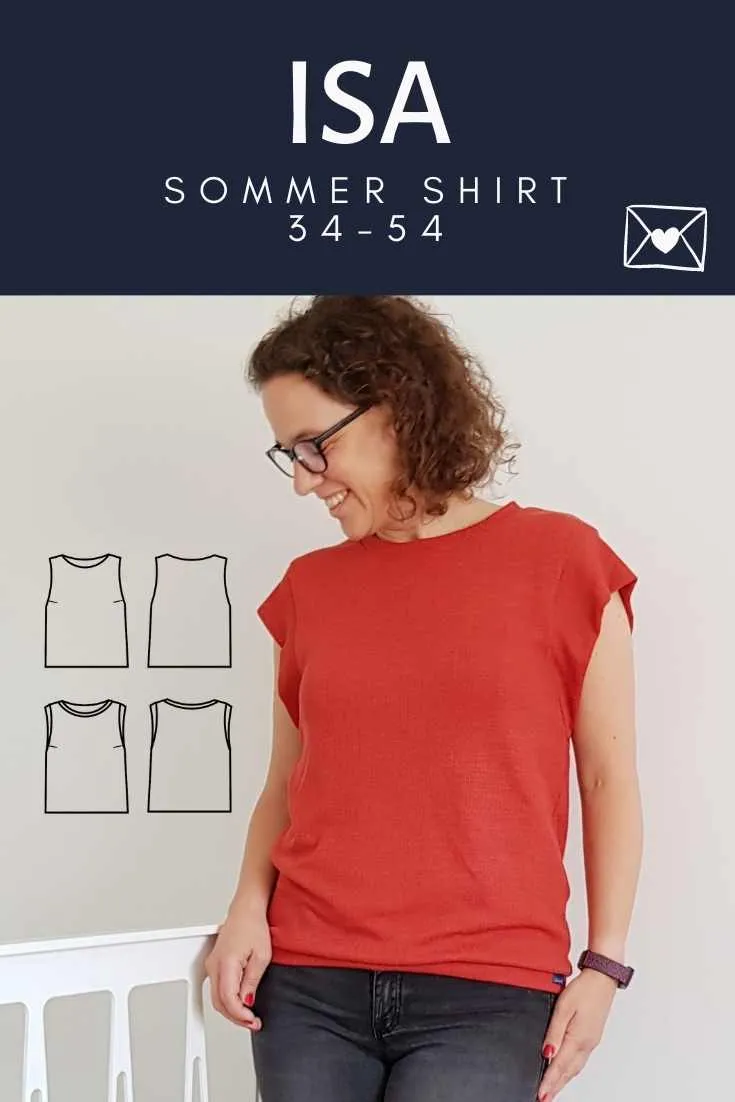 Isa - Sommershirt (Papierschnittmuster)