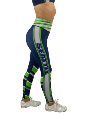 Jean Seattle Football Leggings