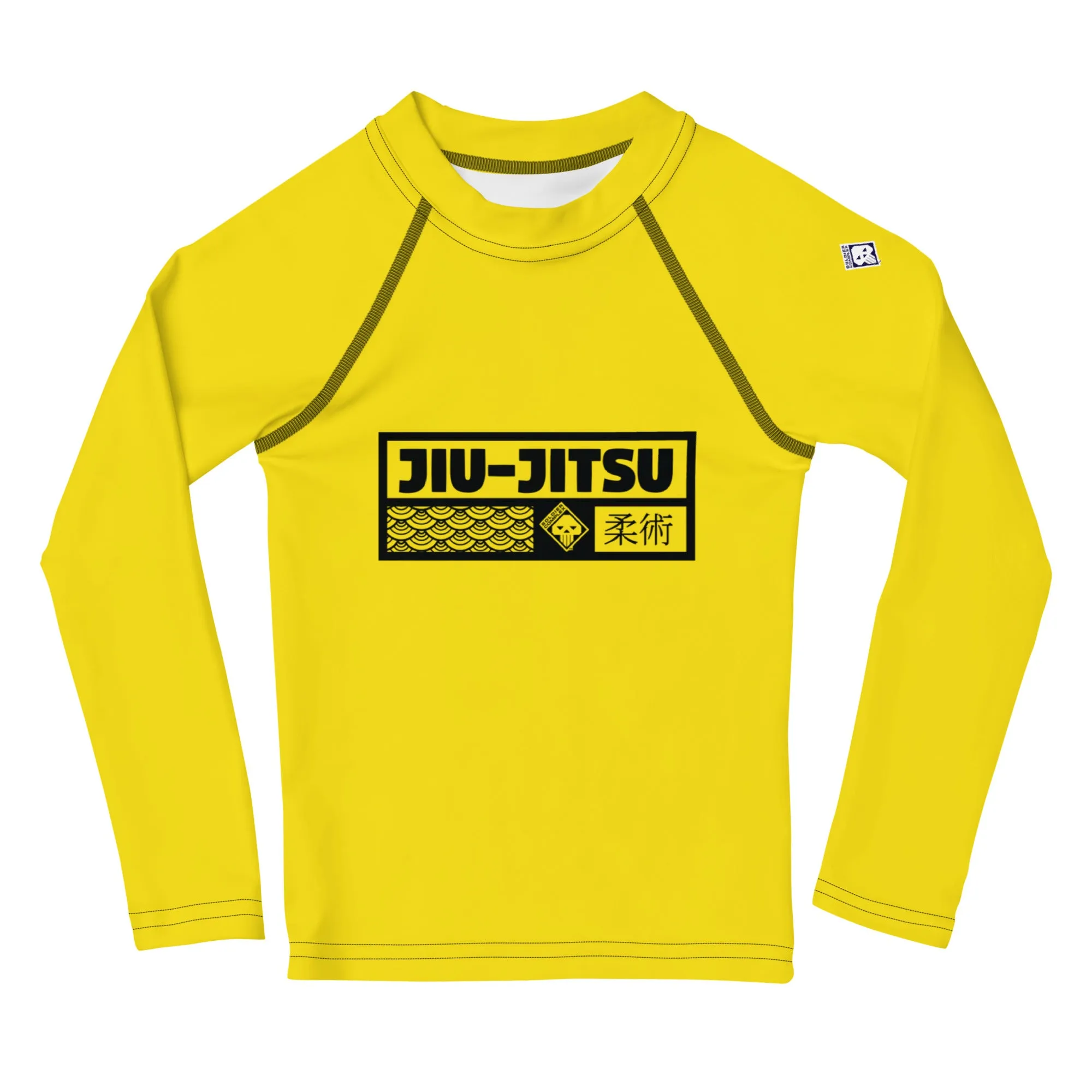 Kid's Girls Long Sleeve BJJ Rash Guard Jiu-Jitsu 017 - Golden Sun