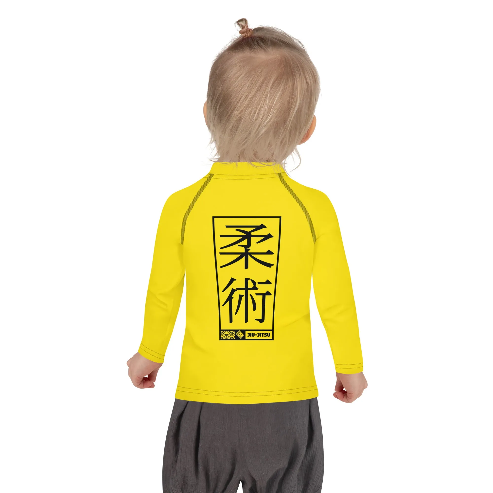 Kid's Girls Long Sleeve BJJ Rash Guard Jiu-Jitsu 017 - Golden Sun