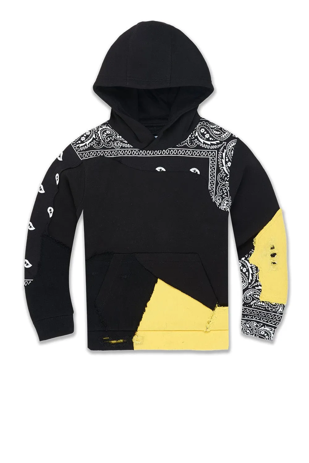 Kids Paisley Pullover Hoodie (Pollen)