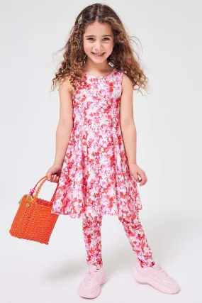 Kids Skater Dress in Heart Sprinkles