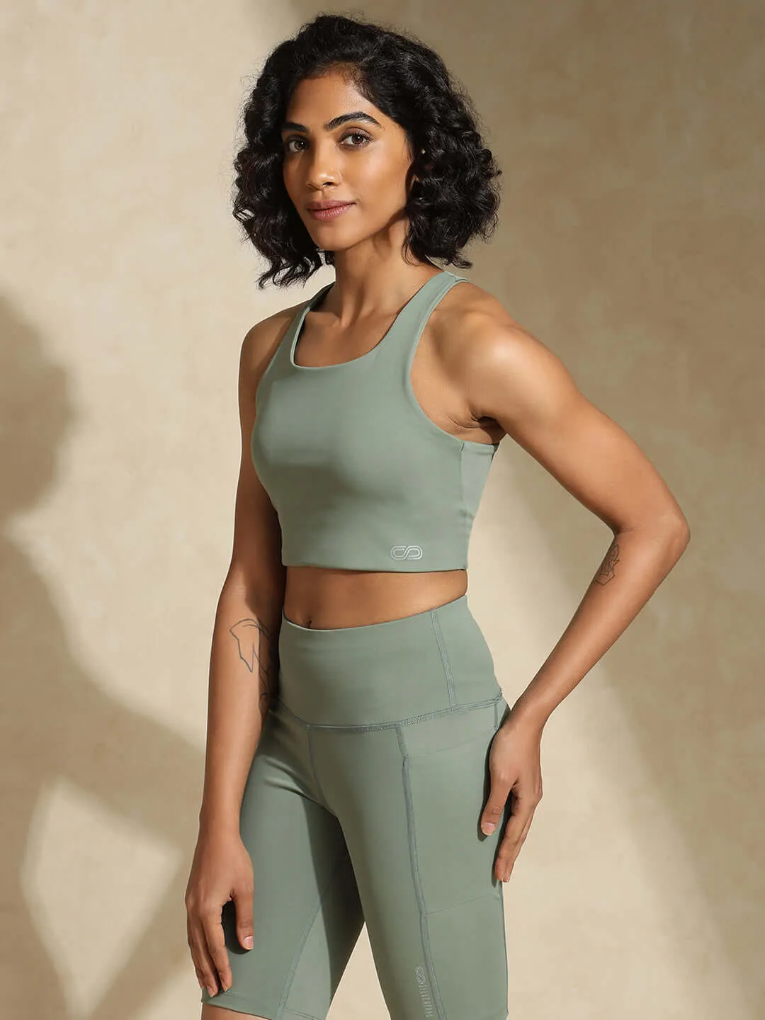 Light Sage High Impact Action Bra & Aura Leggings