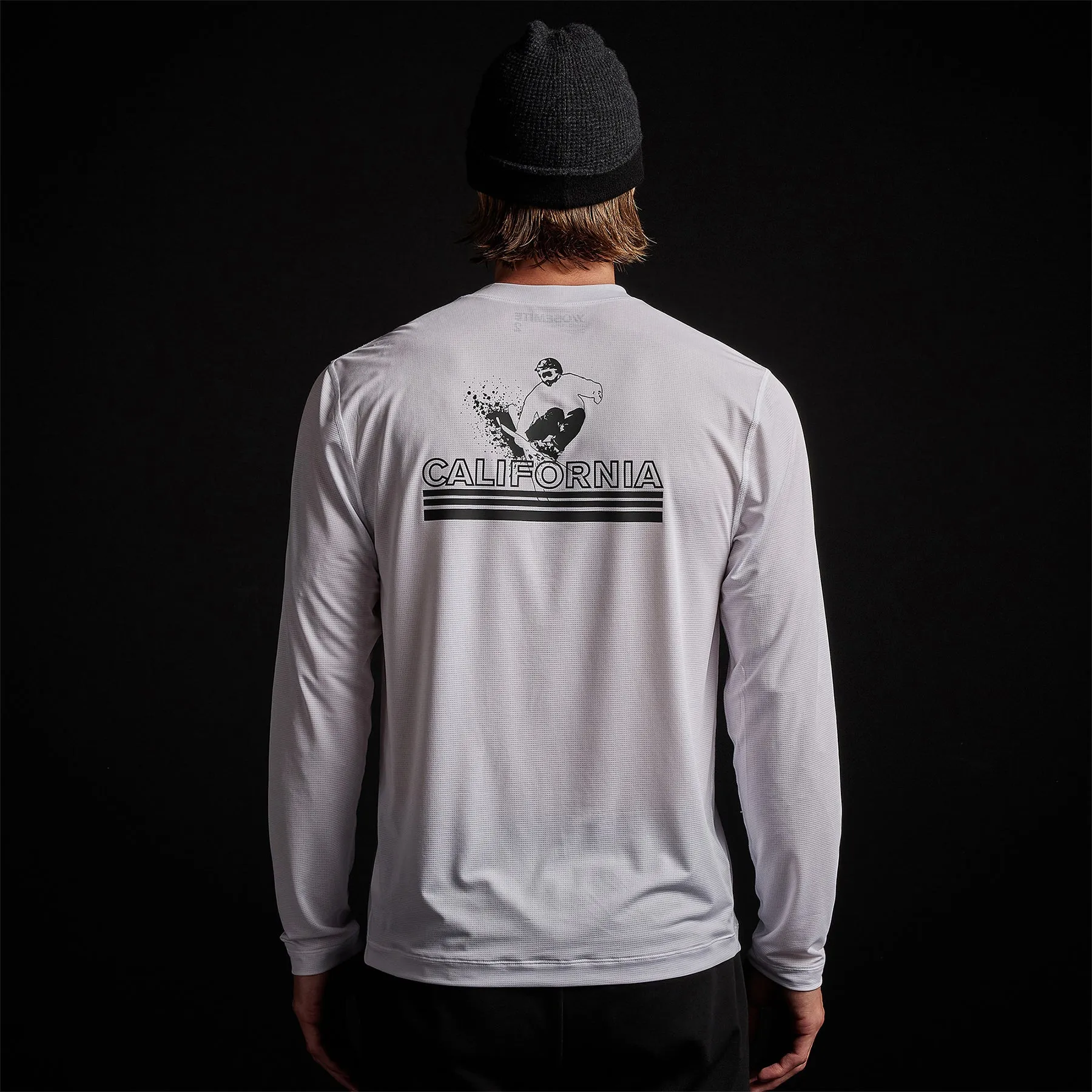 Long Sleeve Performance Crew - White