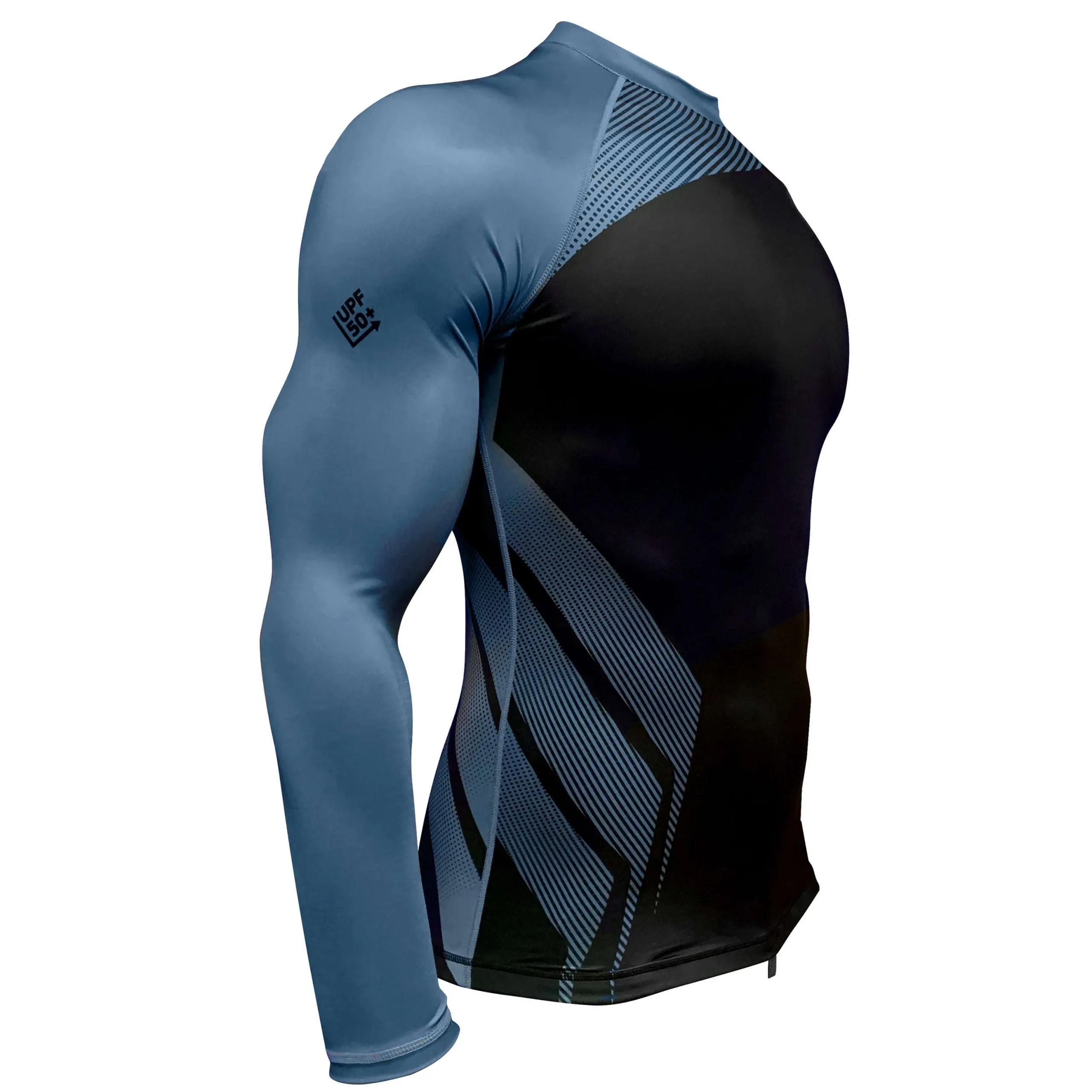 Long Sleeve Rash Guard for Men UPF 50  | Cobalt