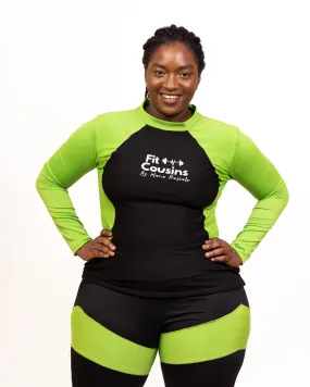 Marie's Daring Green Biker's Workout Leggings Women - LEGGINGS ONLY