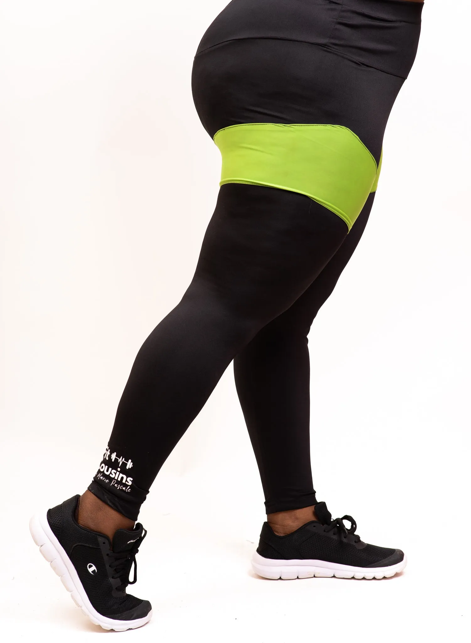 Marie's Daring Green Biker's Workout Leggings Women - LEGGINGS ONLY