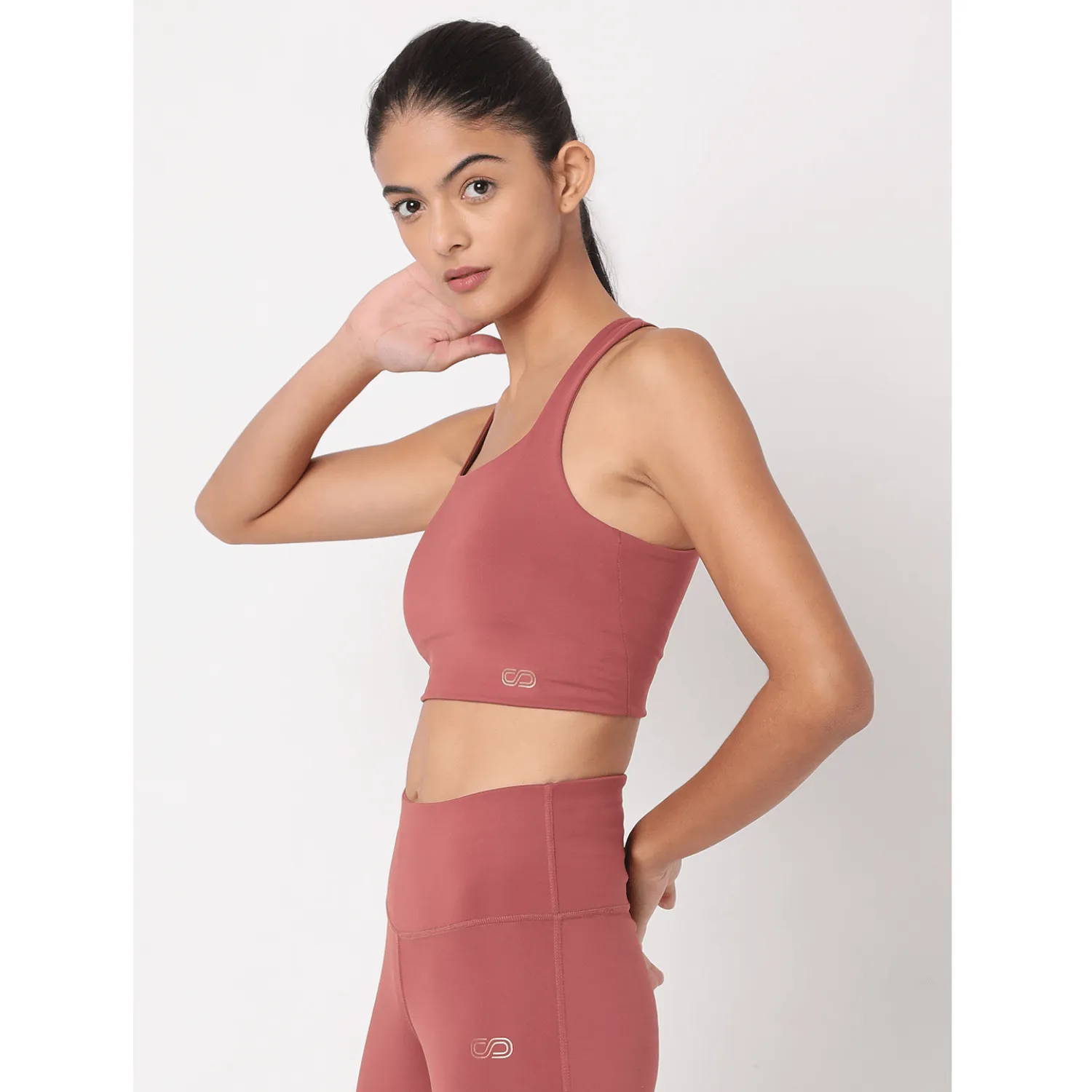 Marsala High Impact Action Bra & 7/8 Leggings