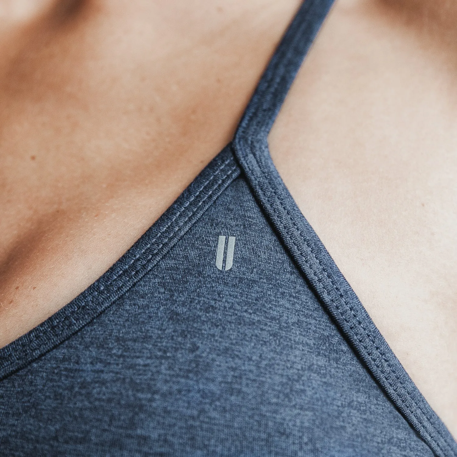 Matte V-Neck Sports Bra