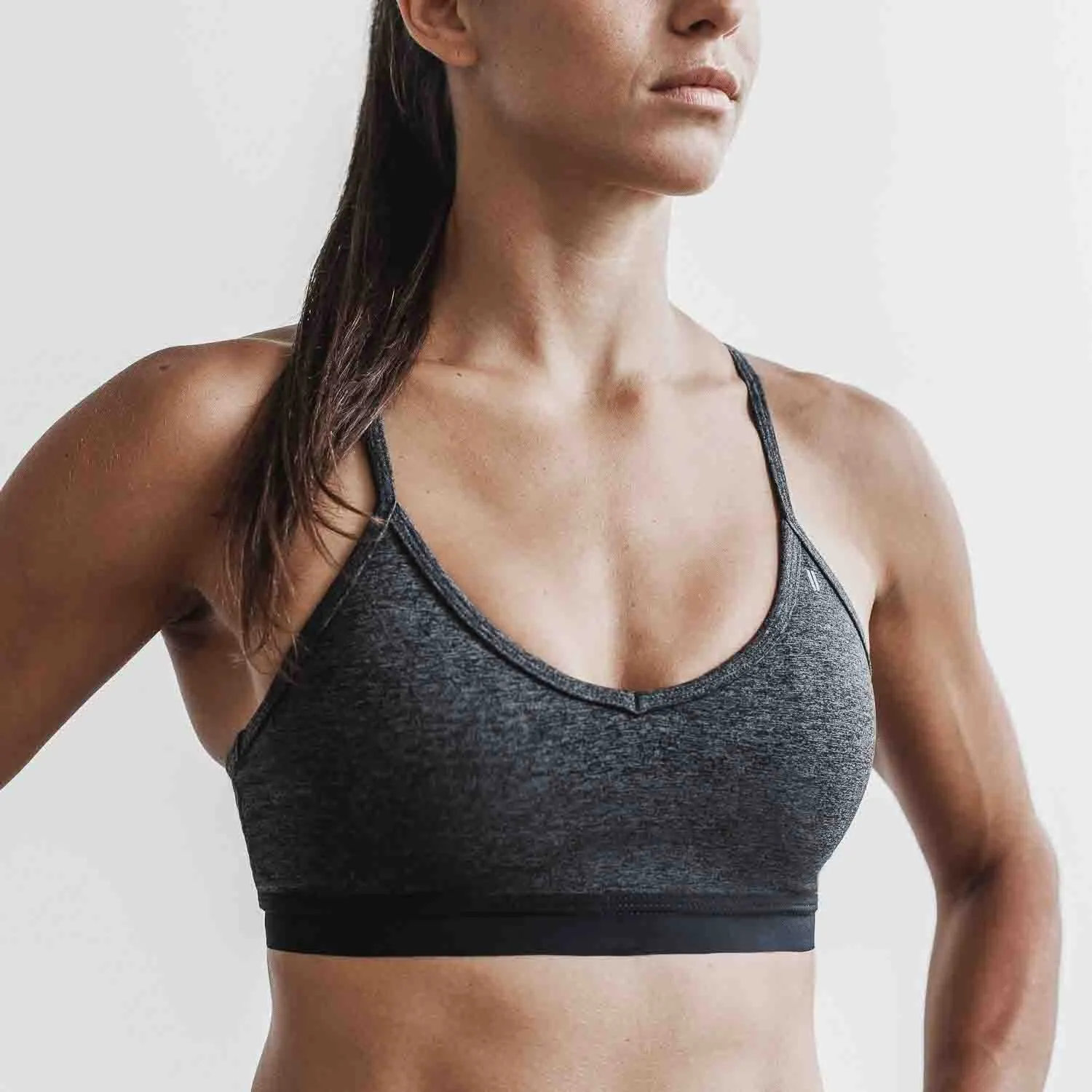 Matte V-Neck Sports Bra