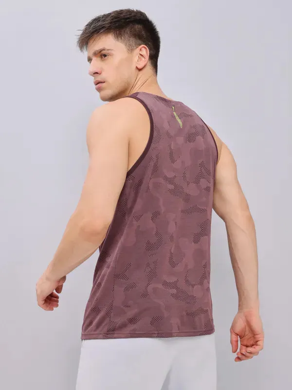 Men Colorblock Slim Fit Crew Neck Innerwear Vest with VENTMESH