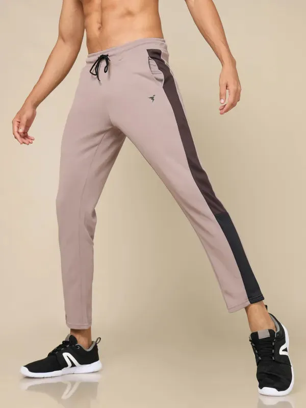 Men Colorblock Slim Fit Trackpants with ELASTO PLUS