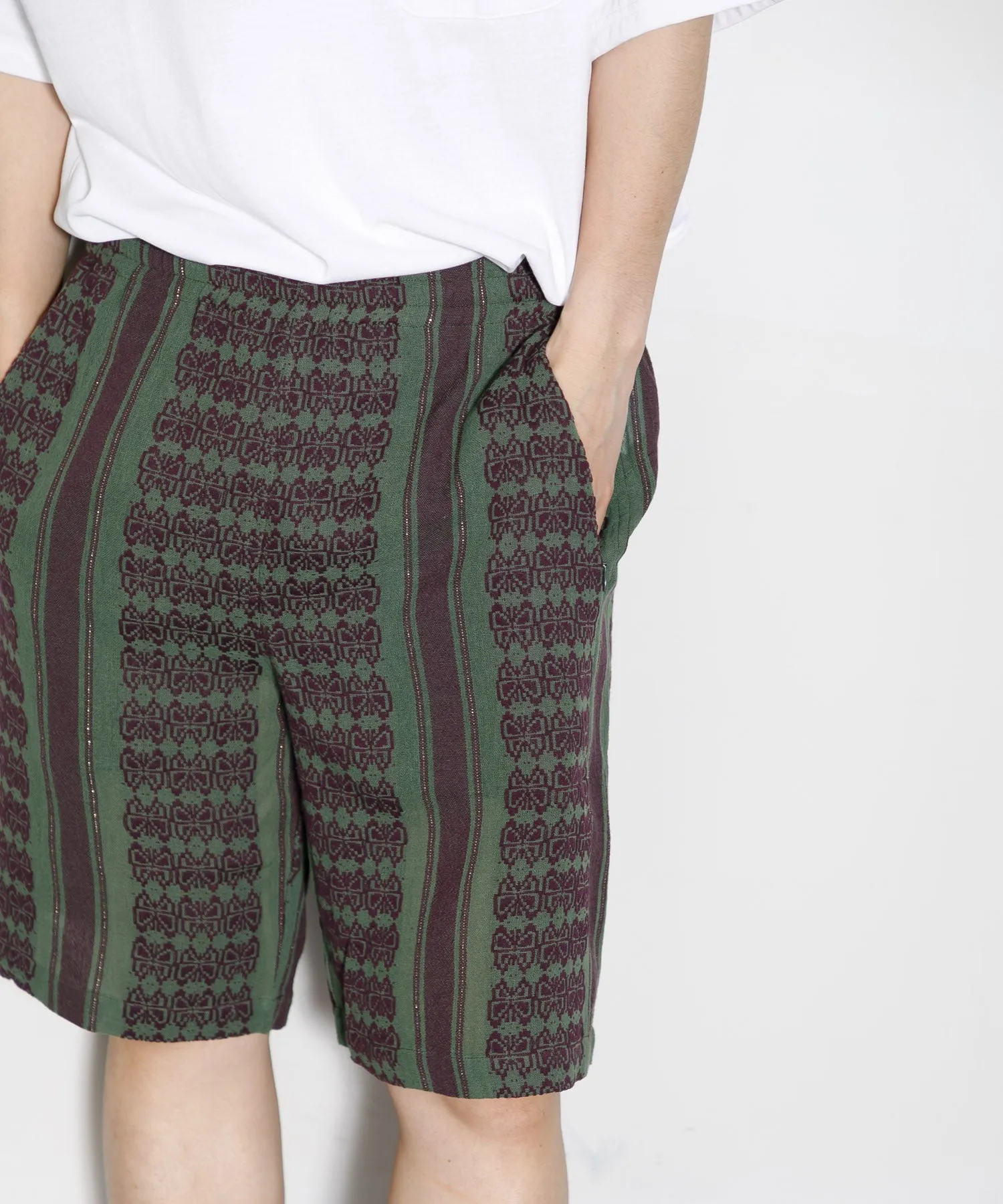 【MEN】NEEDLES Basketball Short - Papillon Stripe Dobby Jq.