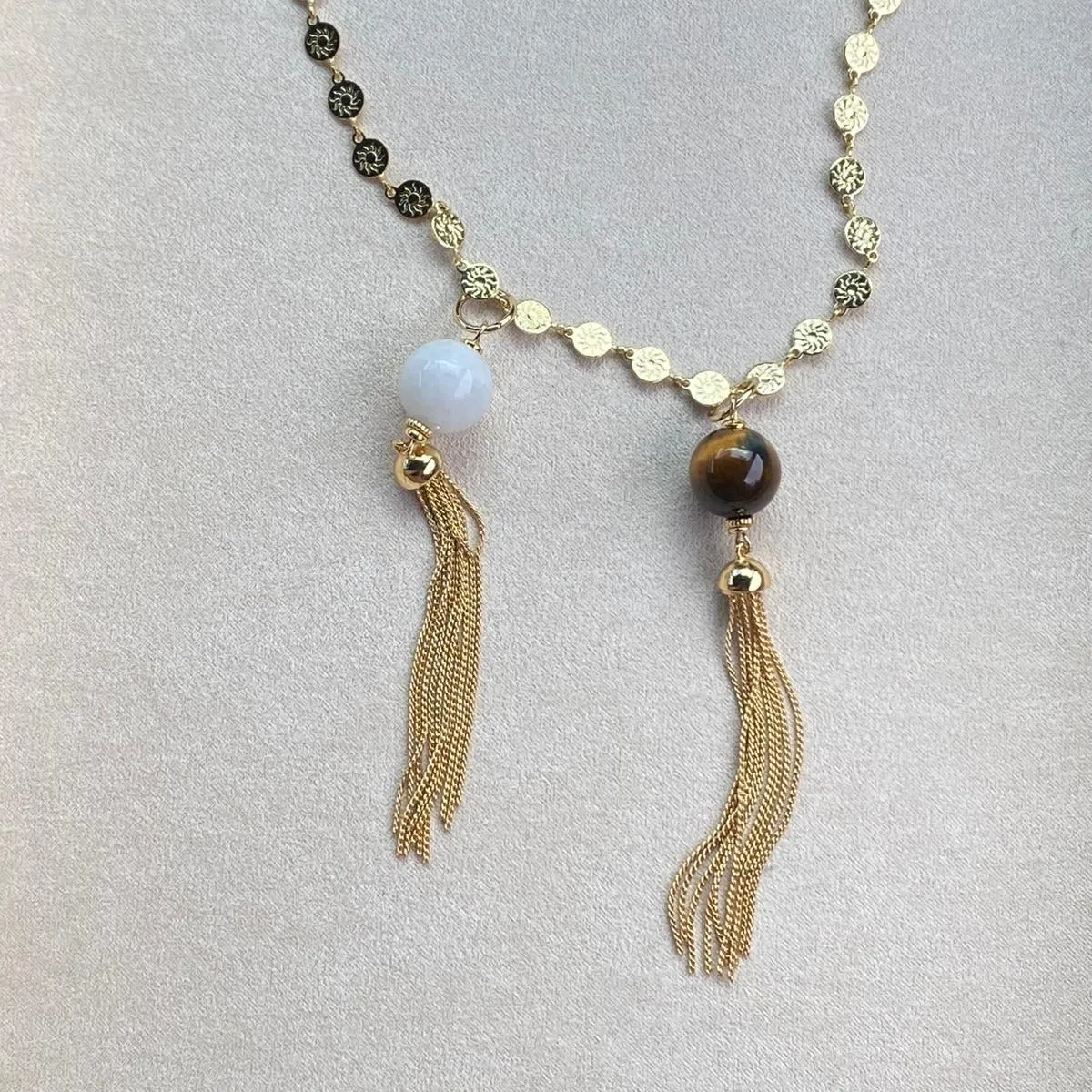 Moonstone Tassel Pendant