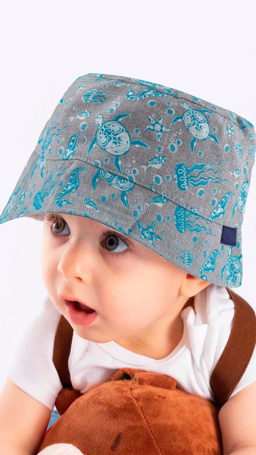 Ocean Underwater Living - Infant Fedora Hat 0-18 Months