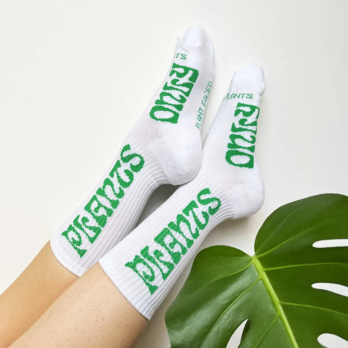 Only Plants - Eco Socks - White