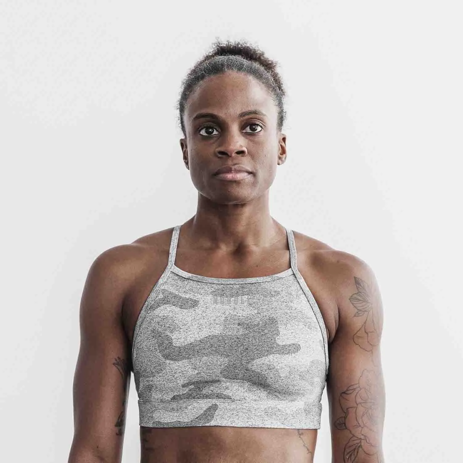 Plush Heather High-Neck Sports Bra