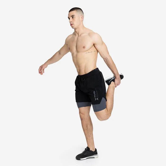 Premium 2-in-1 Shorts - Black