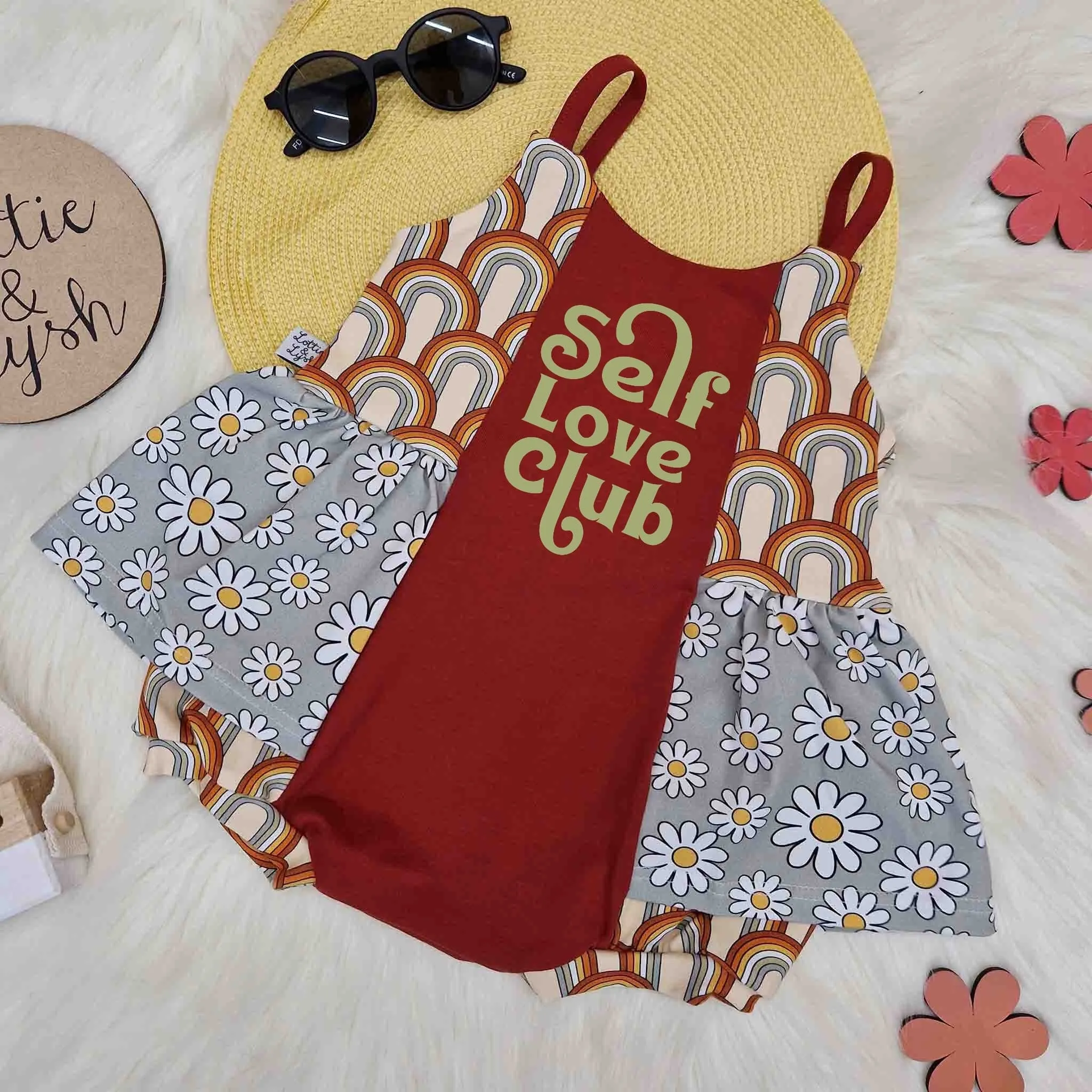 That 70's Vibe Ballerina Romper