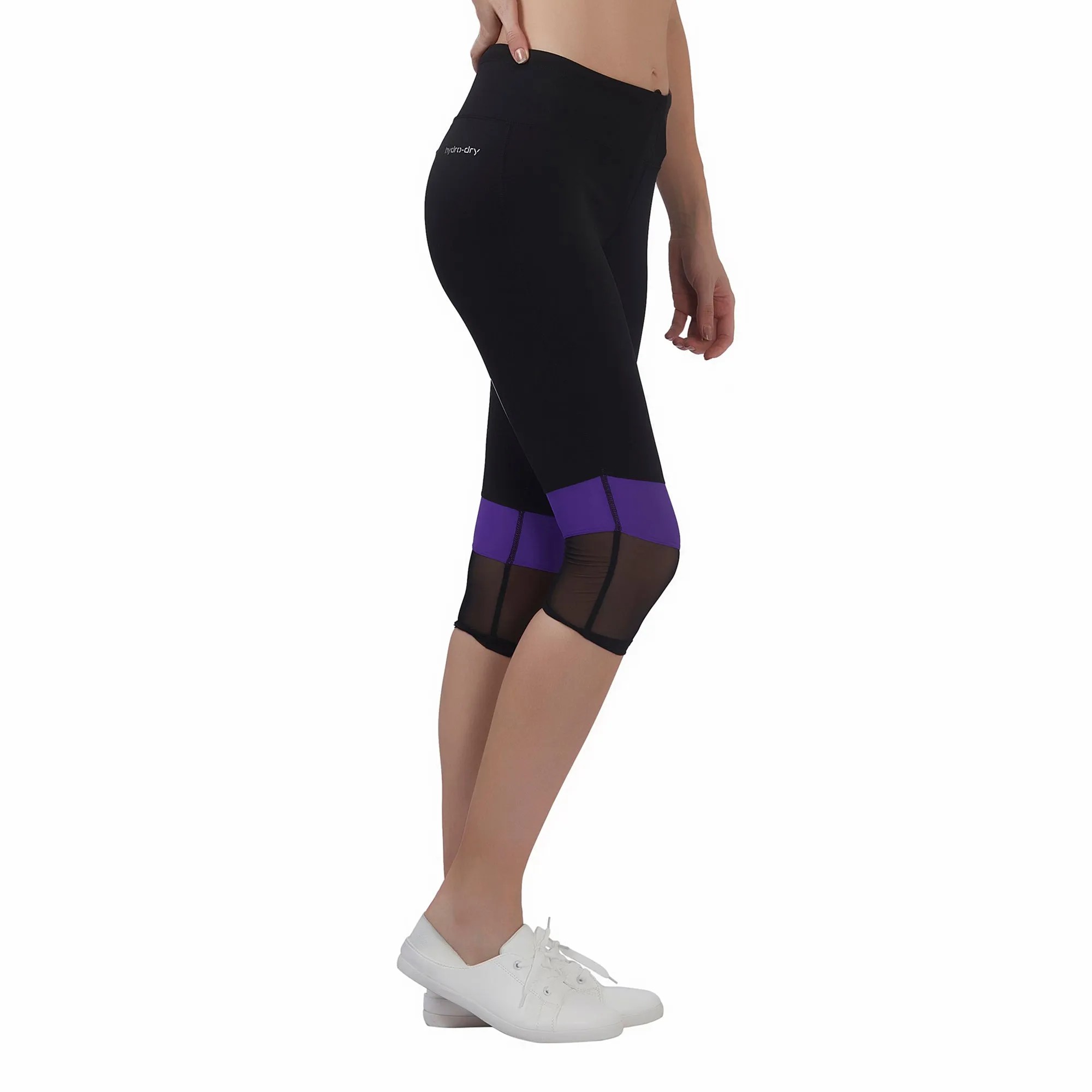 The Boost Women 3/4TH LEGGING (Mid Rise Waistband with hydro-dry Tech)