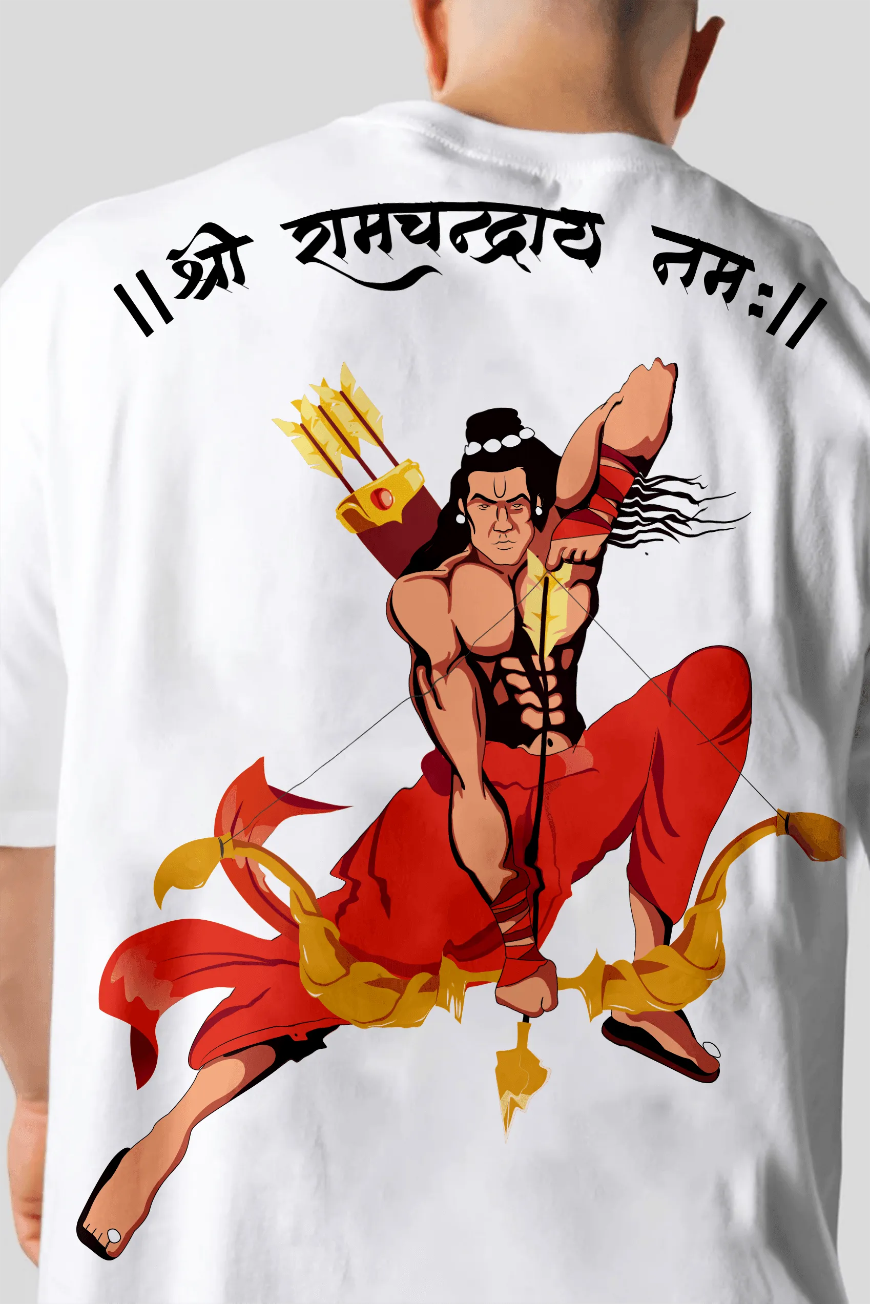 The Supreme Lord Rama Oversized T-shirt (White)