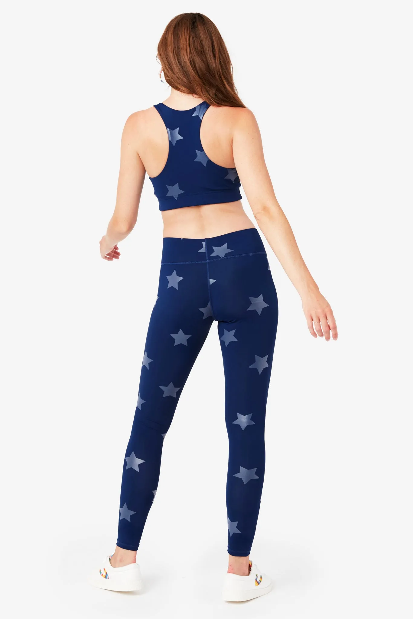 UpLift Leggings in Navy Tonal Star Foil