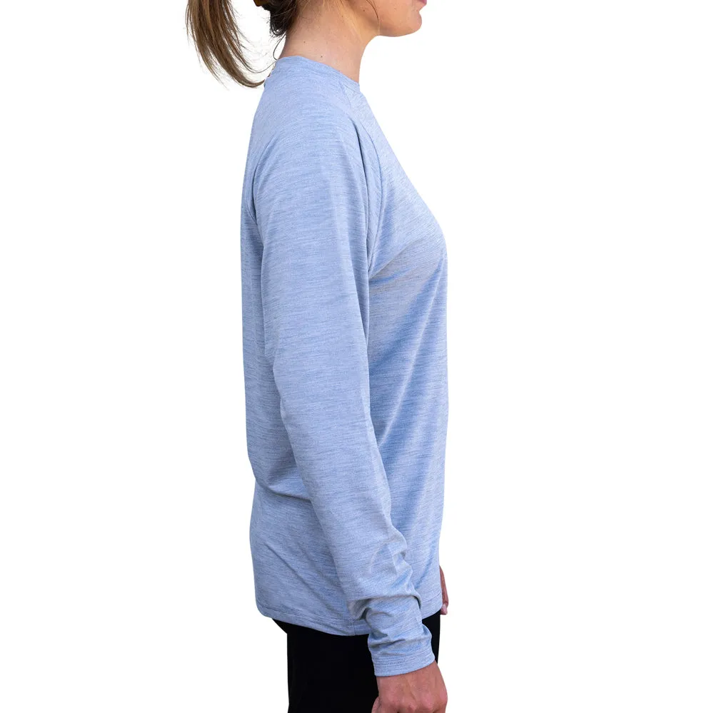 UV Performance L/S Tech Top - Heather Blue