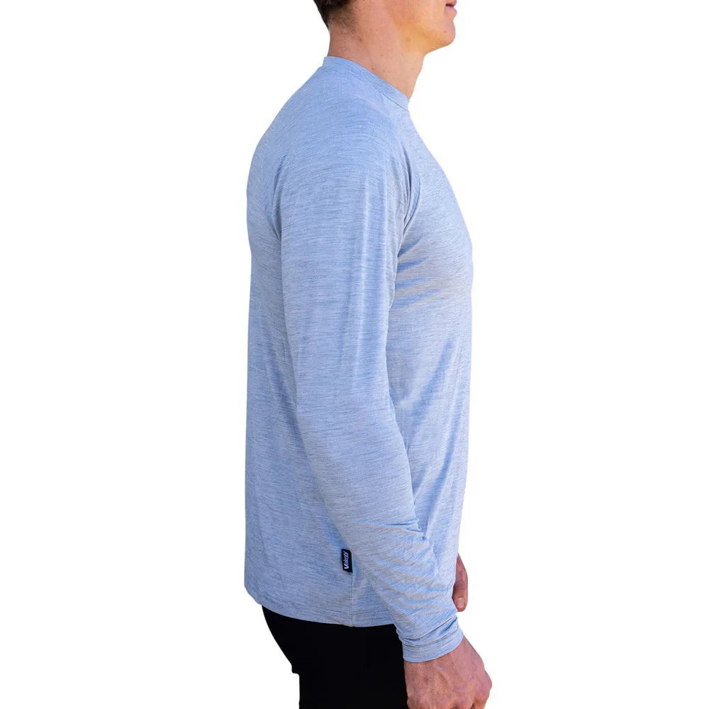 UV Performance L/S Tech Top - Heather Blue