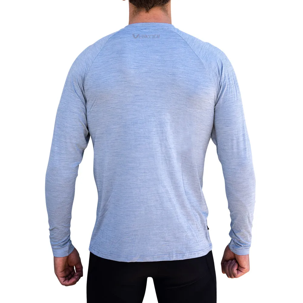 UV Performance L/S Tech Top - Heather Blue