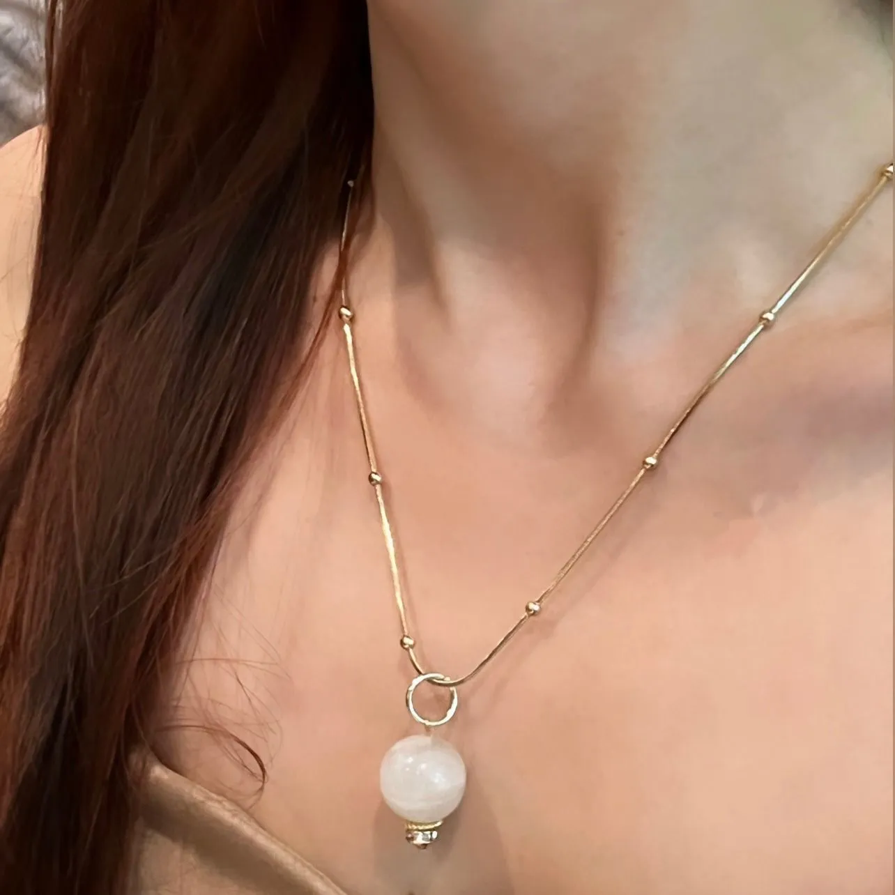 White Moonstone Pendant