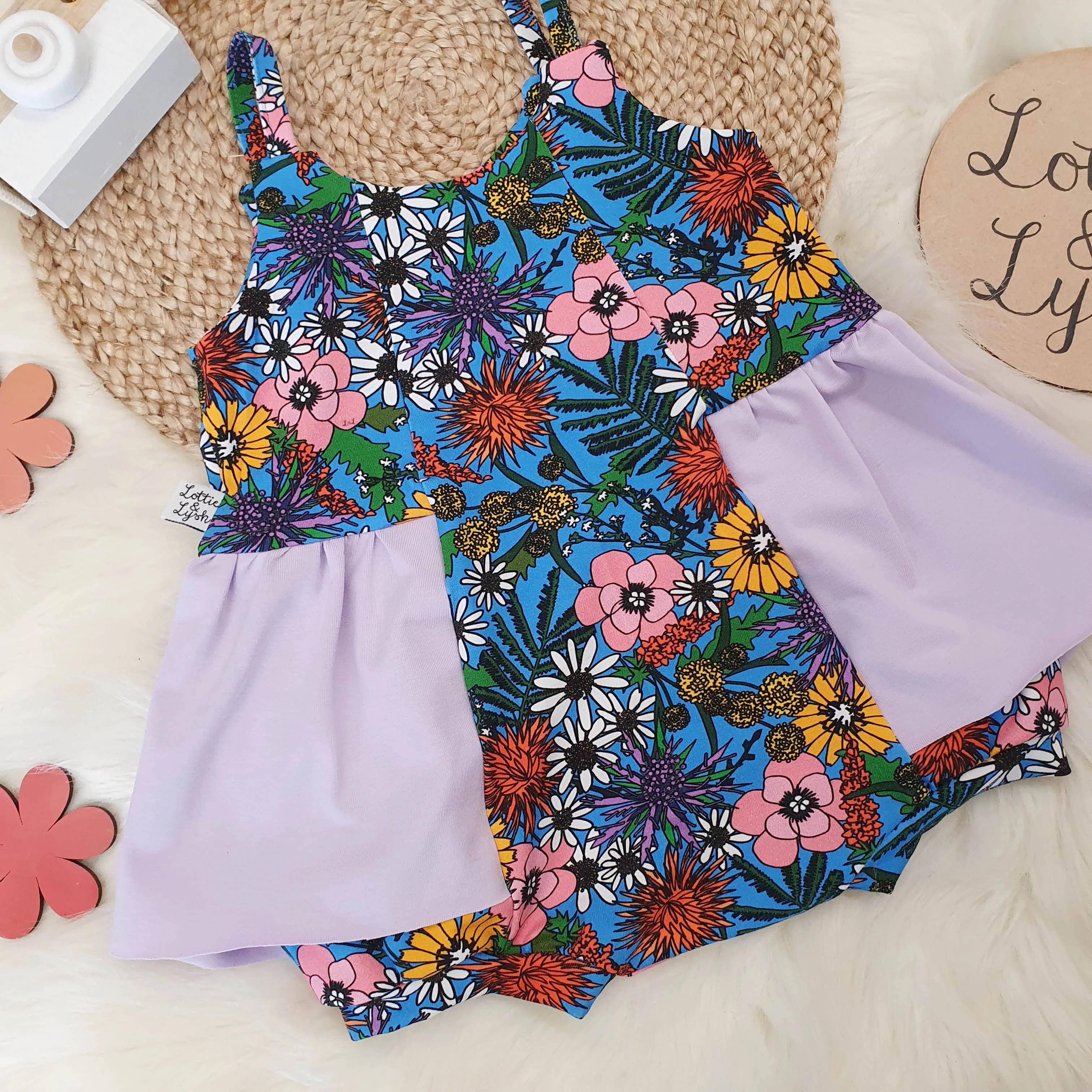 Wildflower & Lilac Ballerina Romper