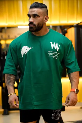 WV STAND UP "PREMIUM VINTAGE" Oversized T-shirt (Dark Green)