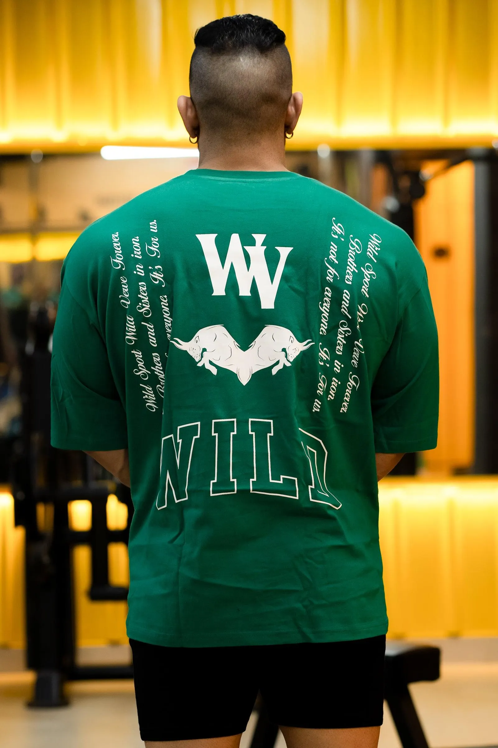 WV STAND UP "PREMIUM VINTAGE" Oversized T-shirt (Dark Green)