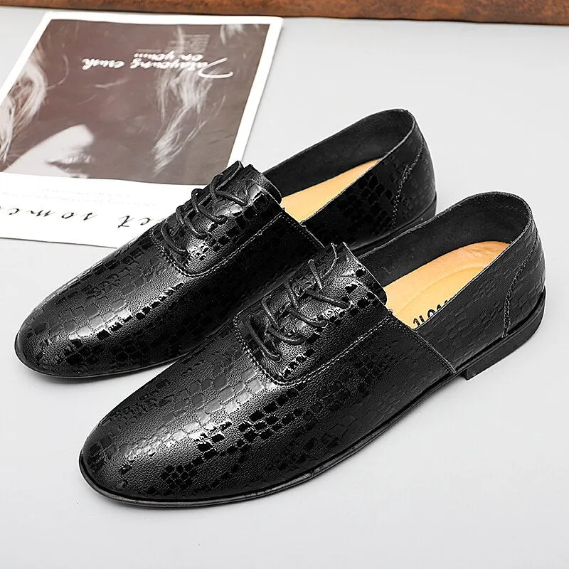 Xituodai  Newest Formal Shoes Dress Fashion Men Loafers Genuine Leather Oxford Shoes for Men Moccasins Wedding Shoes Male Driving Flats